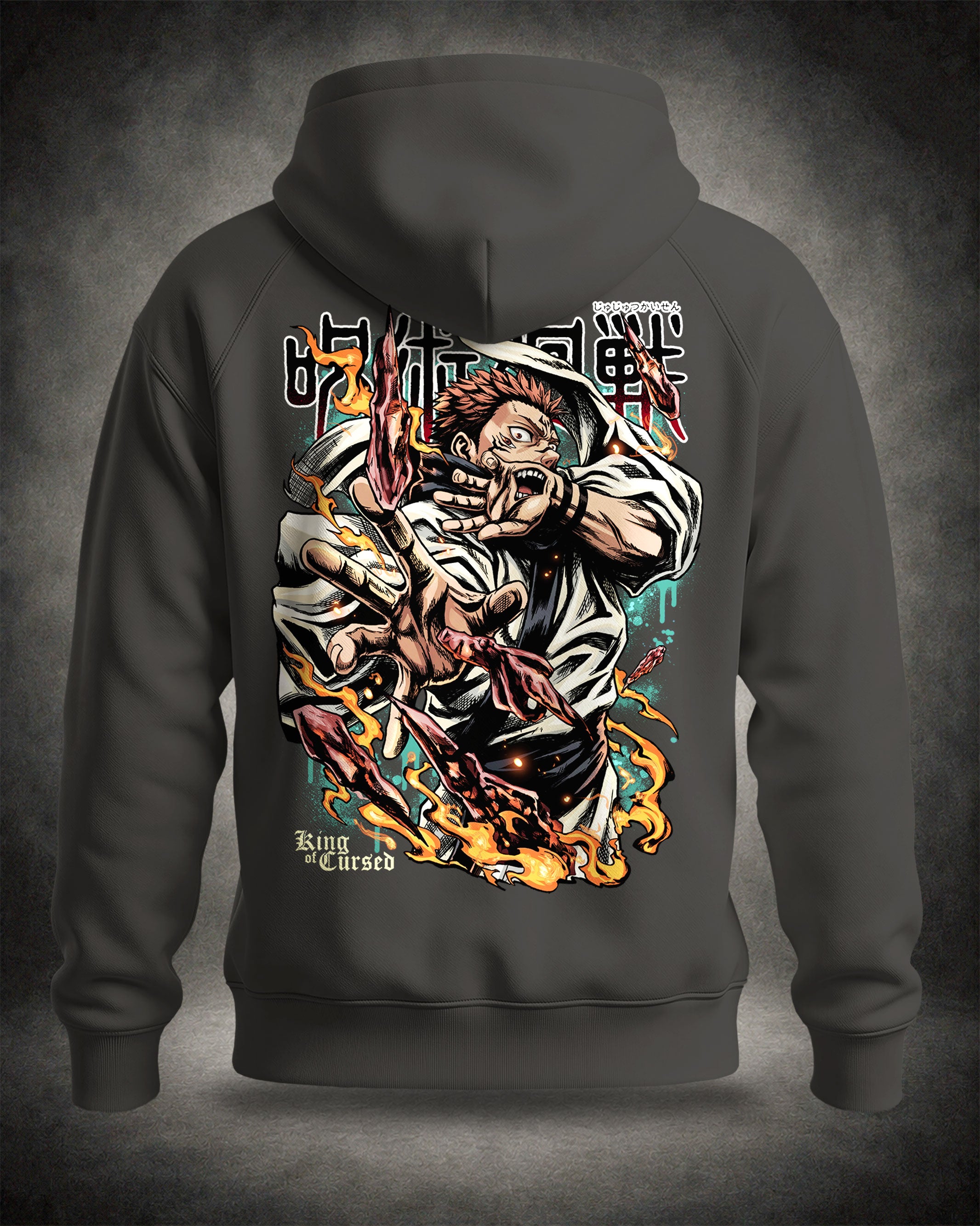 Hoodie Stampa Sukuna • Jujutsu Kaisen
