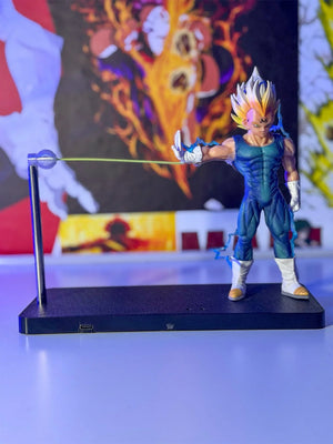 Lampada LED action figure Vegeta Dragon Ball con effetto luminoso, scrivania decor anime