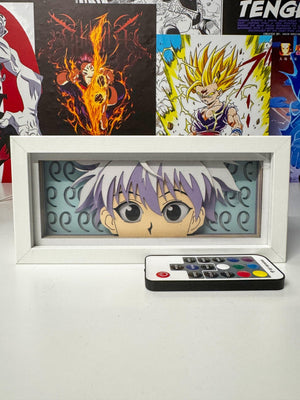 Lampada light box Killua Hunter x Hunter con telecomando, stile anime, decorazione da parete