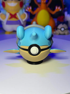 Pokeball personalizzata Lapras con base magnetica, figure anime collezionabile