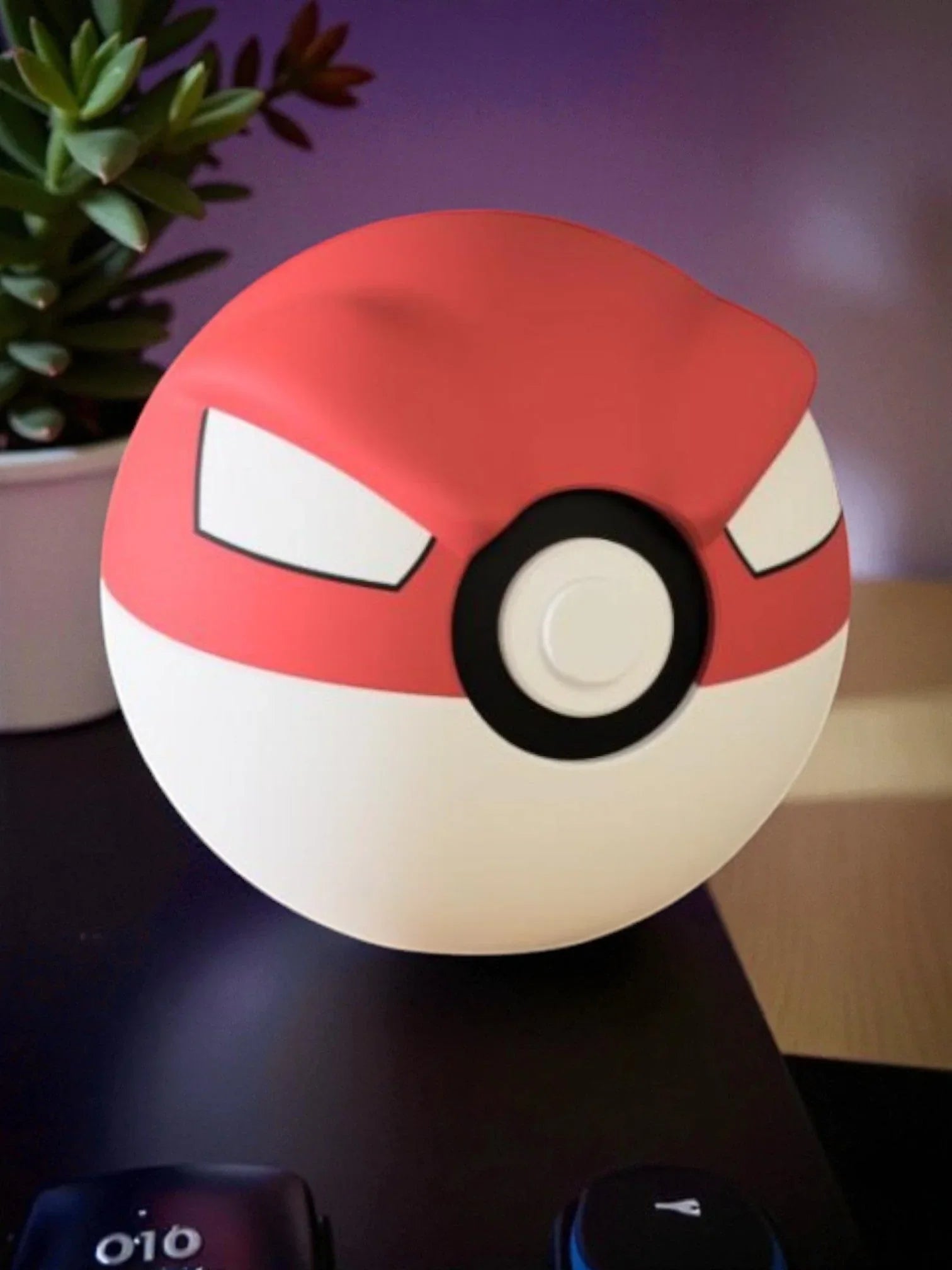 Replica sfera Voltorb in stile Poké Ball, decorazione anime da collezione su scrivania