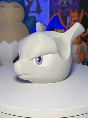 Supporto controller 3D a forma di Mewtwo, ideale per gaming PS5, Xbox e Switch, stile Pokémon.
