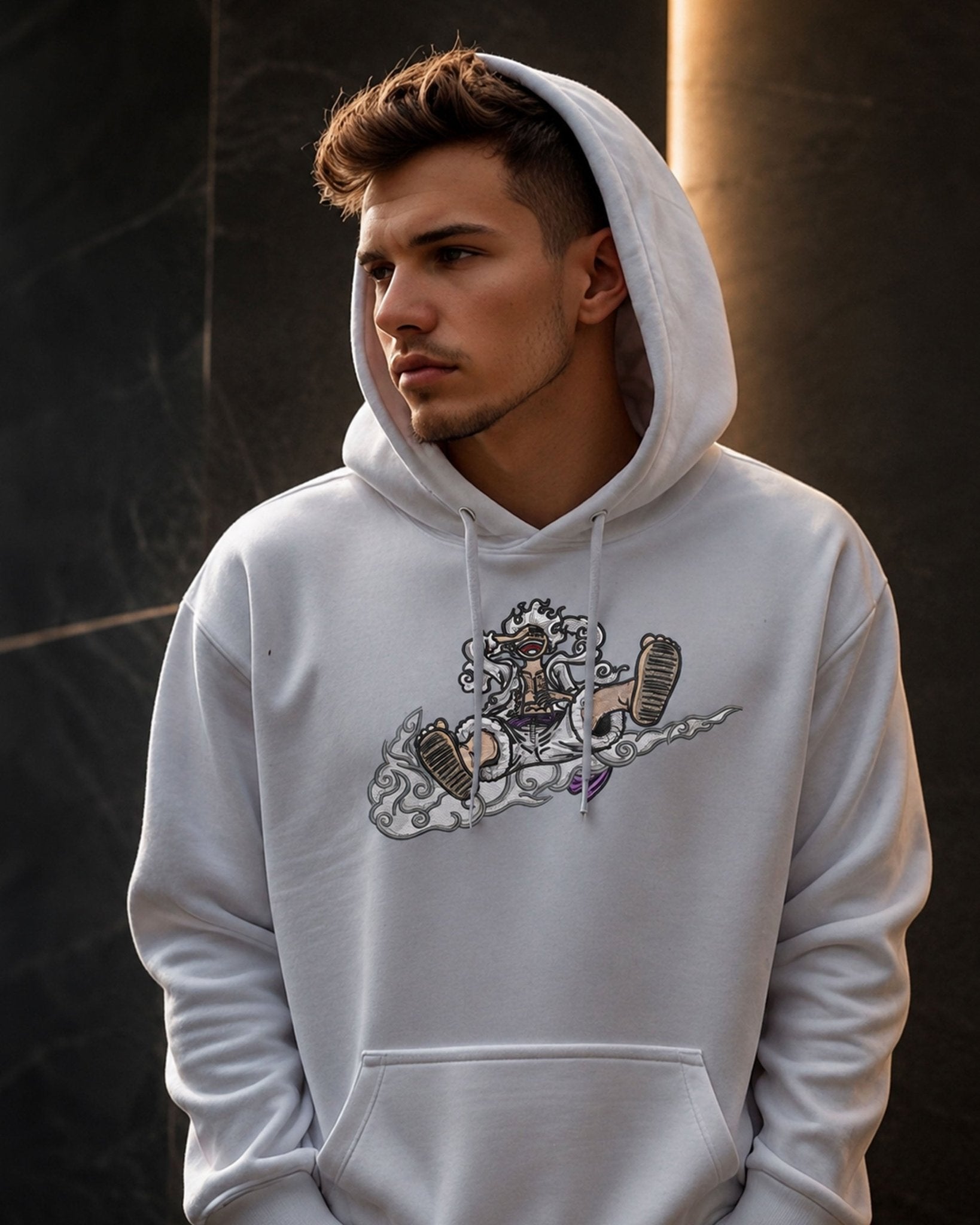 Ricamo Hoodie Luffy Gear 5 • One Piece - Otaku Craft