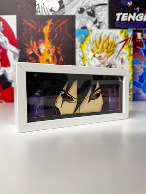 Sasuke Uchiha Sharingan & Rinnegan Light Box - Naruto - Otaku Craft