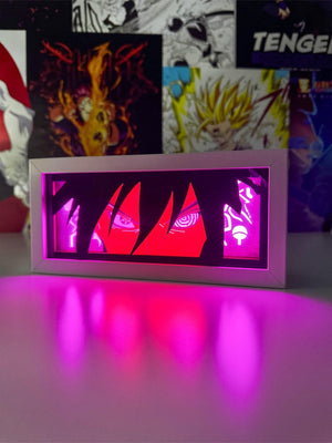 Sasuke Uchiha Sharingan & Rinnegan Light Box - Naruto - Otaku Craft