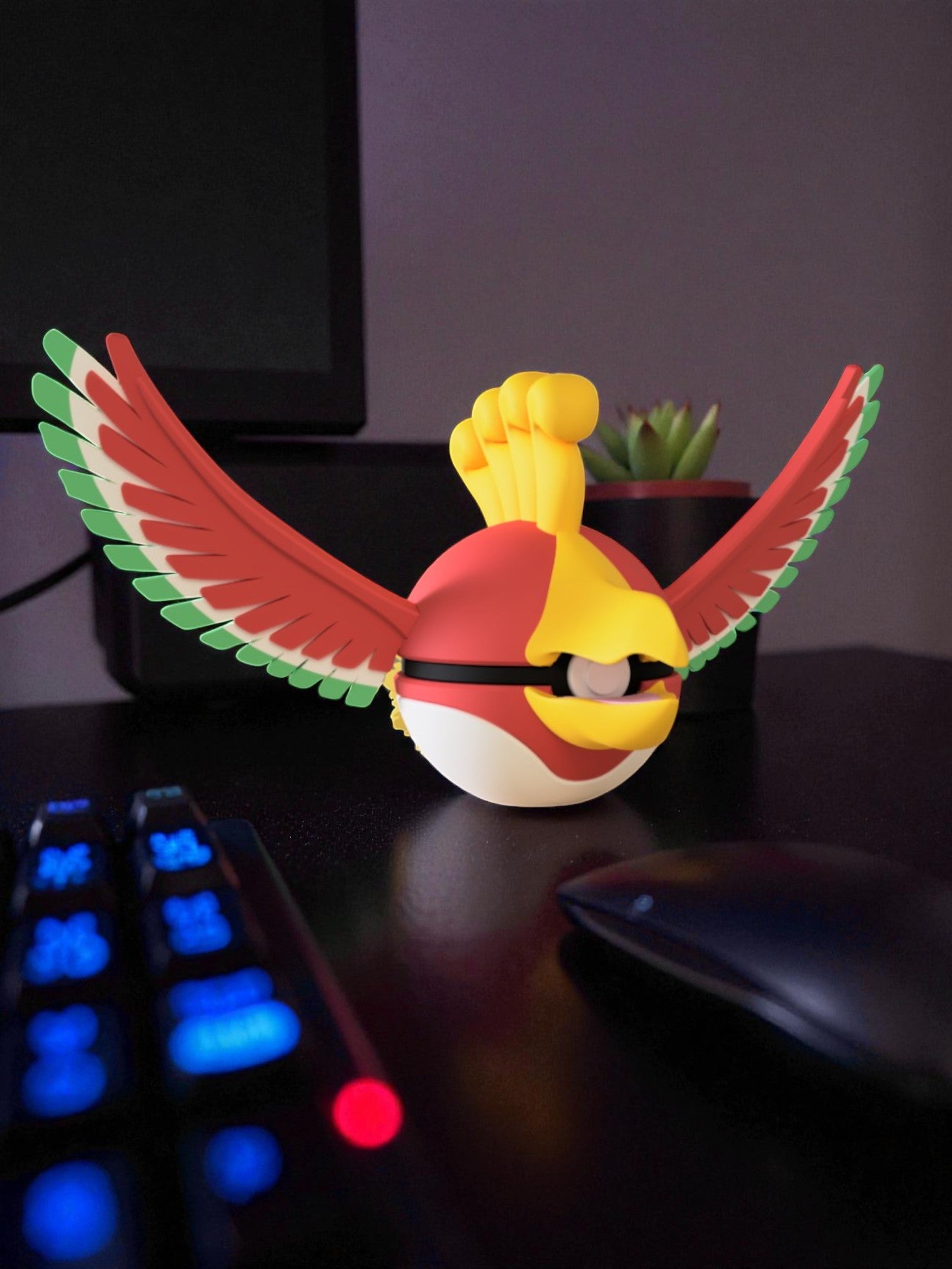 Pokéball Ho-Oh #250 – Con Opzione Base Magnetica Numerata