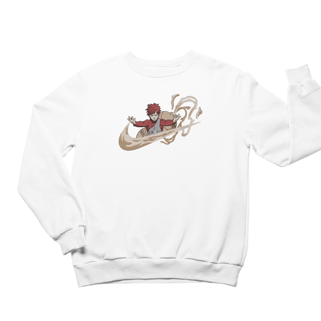 Gaara Crewneck Sweatshirt Naruto - Ricamo