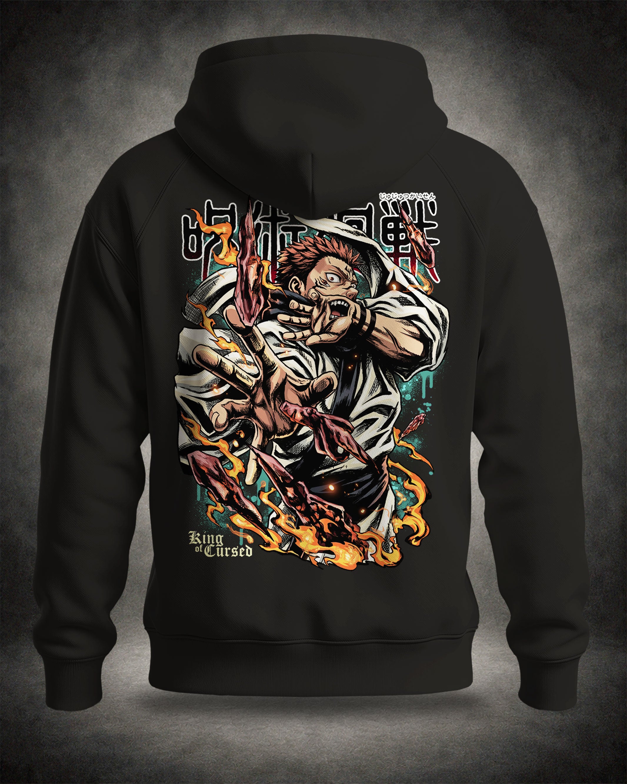 Hoodie Stampa Sukuna • Jujutsu Kaisen