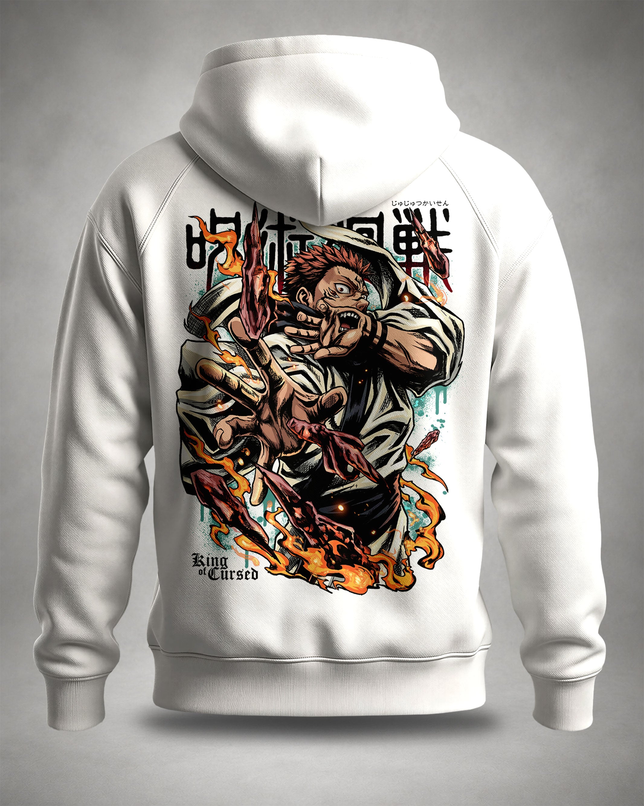 Hoodie Stampa Sukuna • Jujutsu Kaisen