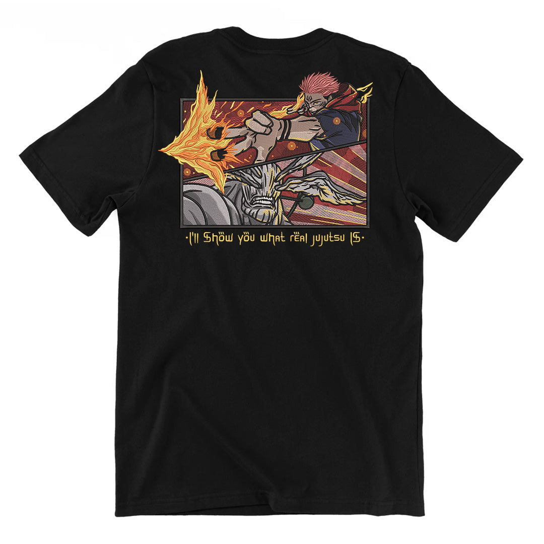 Sukuna vs Mahoraga Jujutsu Kaisen - T-shirt Ricamo