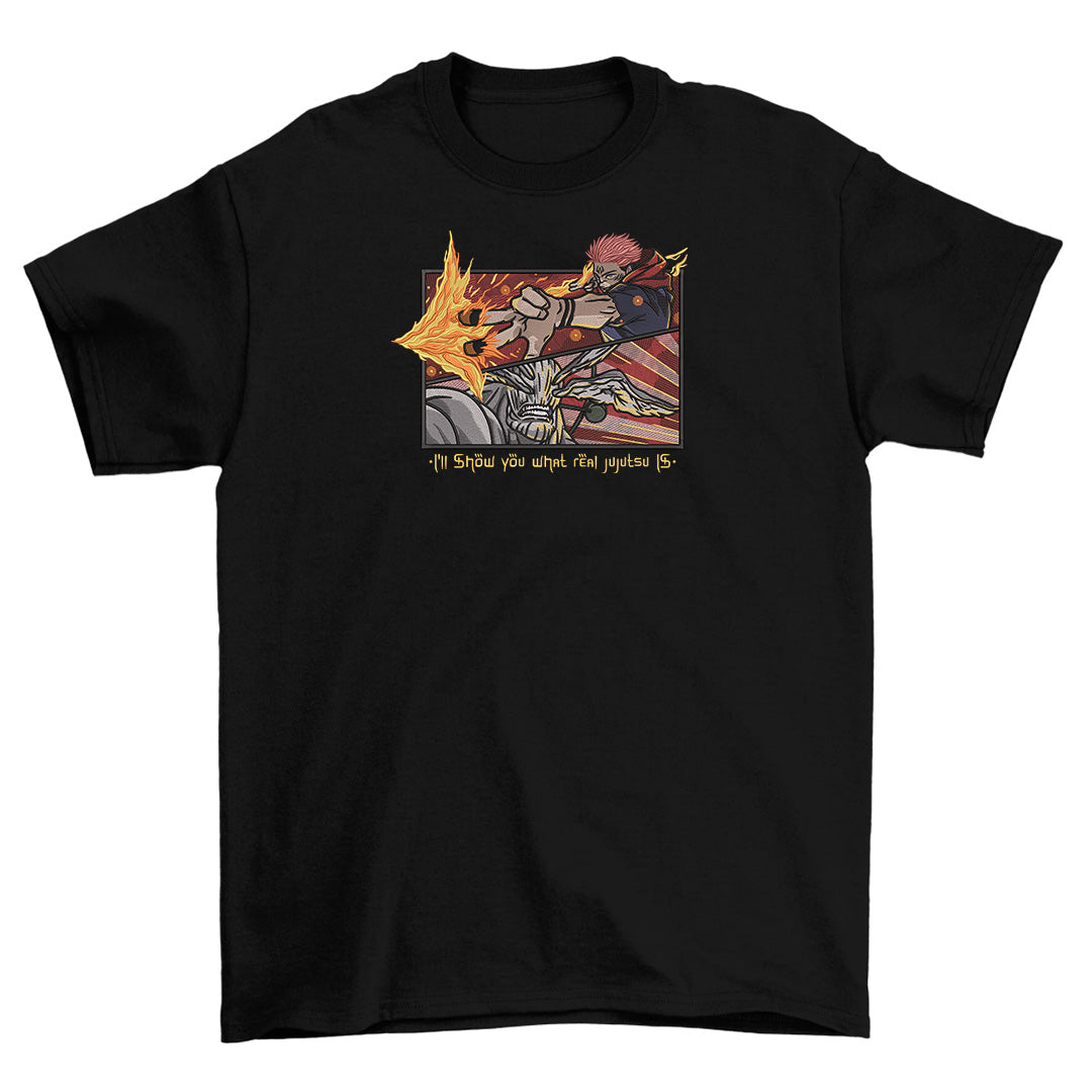 Sukuna vs Mahoraga Jujutsu Kaisen - T-shirt Ricamo