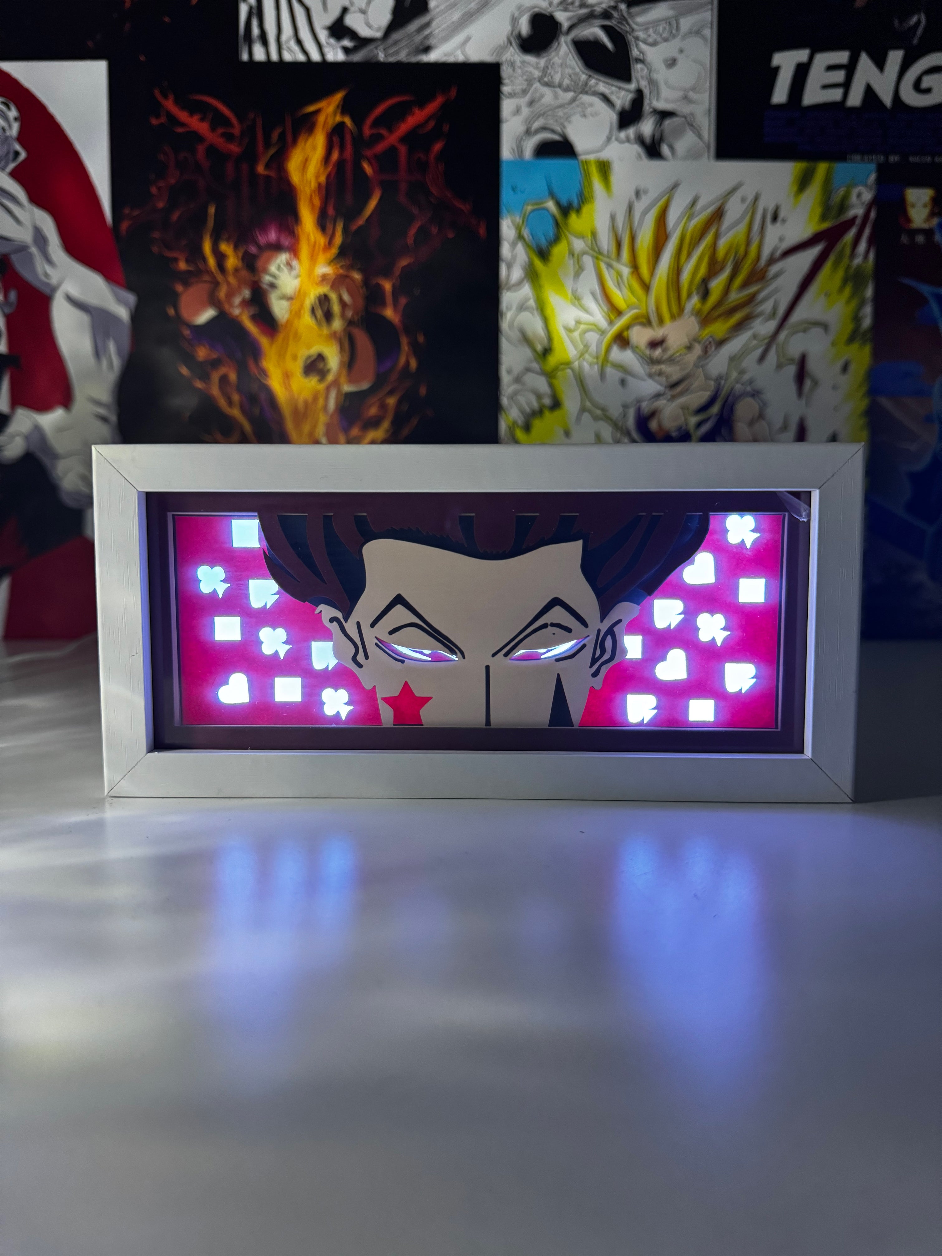 Hisoka LED Light Box | Luce Sinistra per i Fan di Hunter x Hunter!