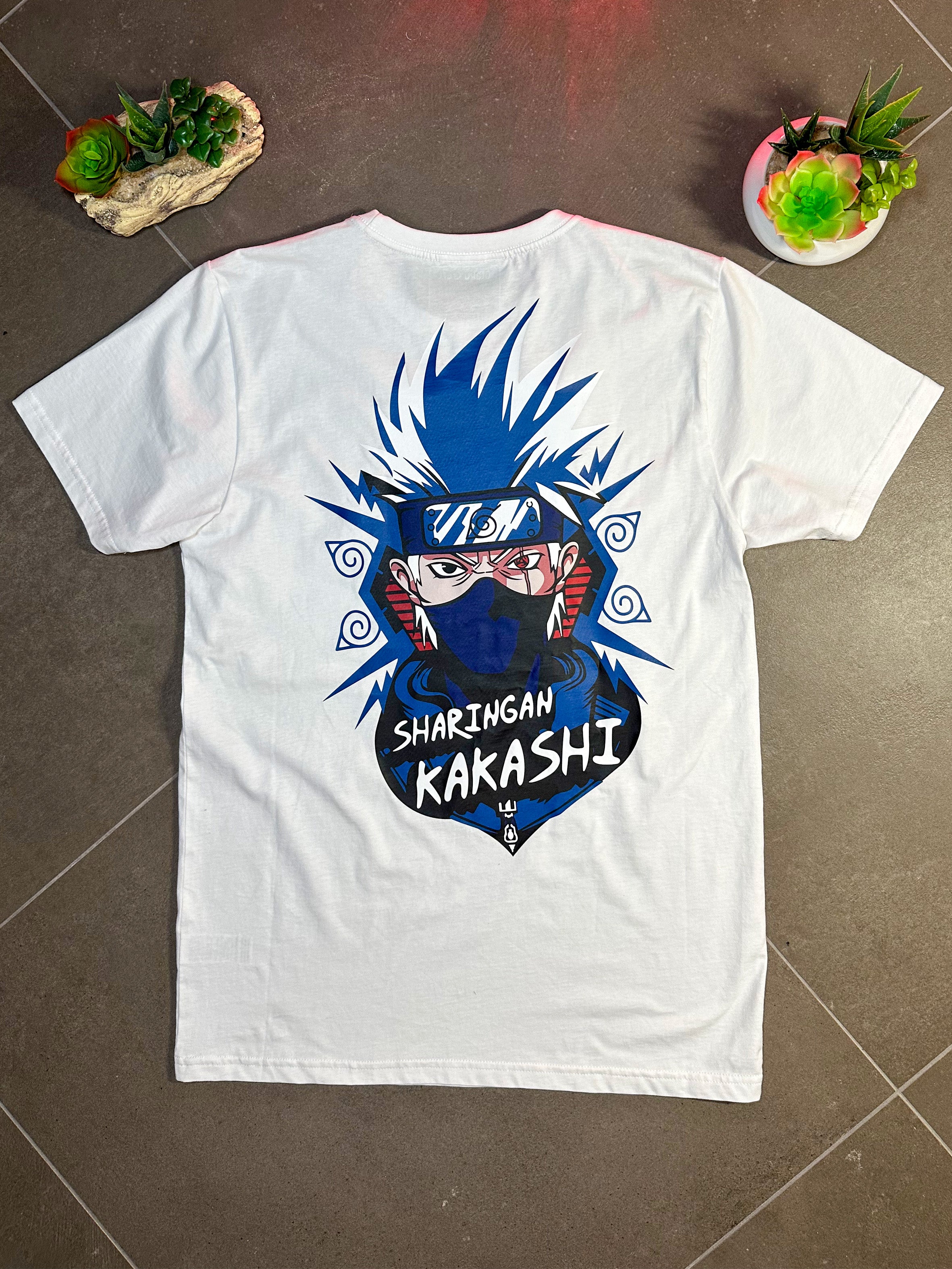 Maglietta Ricamata Kakashi Sharingan + Stampa