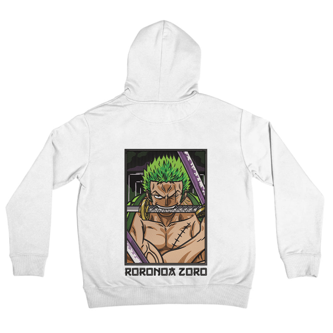 Zoro Hoodie One Piece - Ricamo