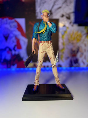 Action figure Nanami Kento Jujutsu Kaisen, statua dettagliata da collezione anime su base nera