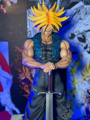 Action figure Trunks Super Saiyan con spada, dettagliata, da Dragon Ball Z