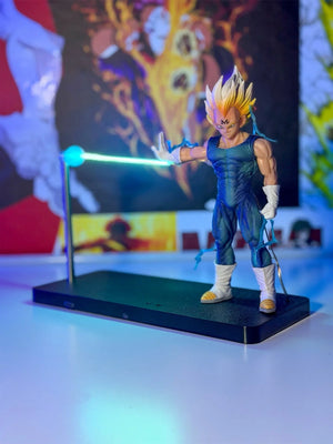 Lampada LED action figure Vegeta Majin Dragon Ball, effetto luminoso, decorazione anime
