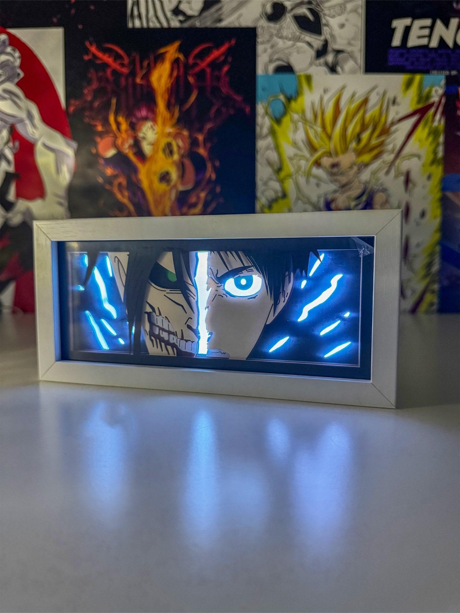 Eren Jaeger Light Box - Shingeki no Kyojin | Illumina la Tua Lotta per la Libertà! - Otaku Craft