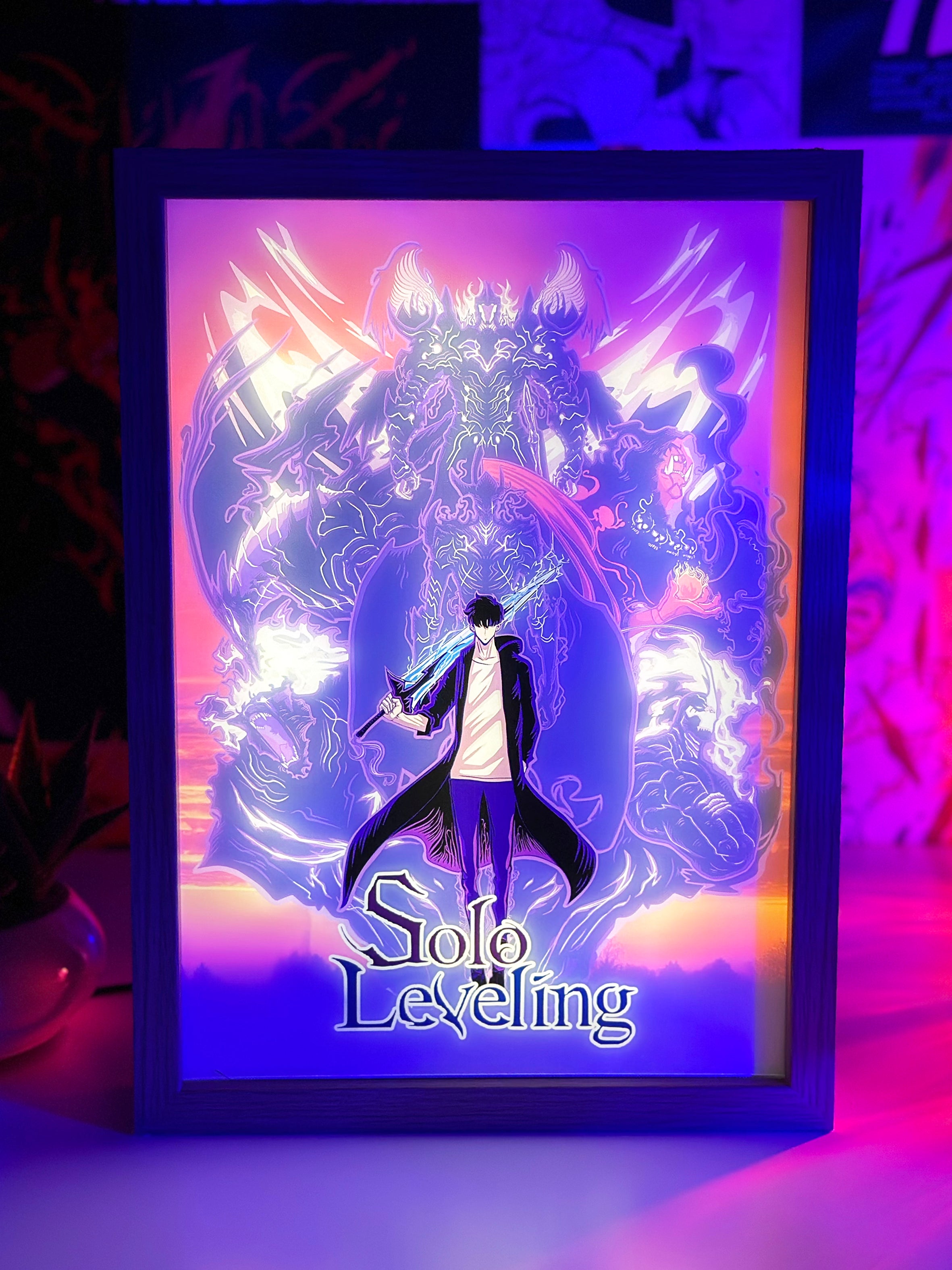Quadro LED Solo Leveling – Sung Jin-Woo Ombre Epiche