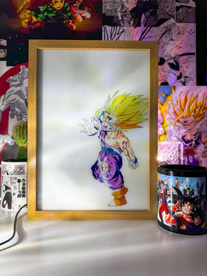 Gohan SSJ2 LED Light Painting - Otaku Craft