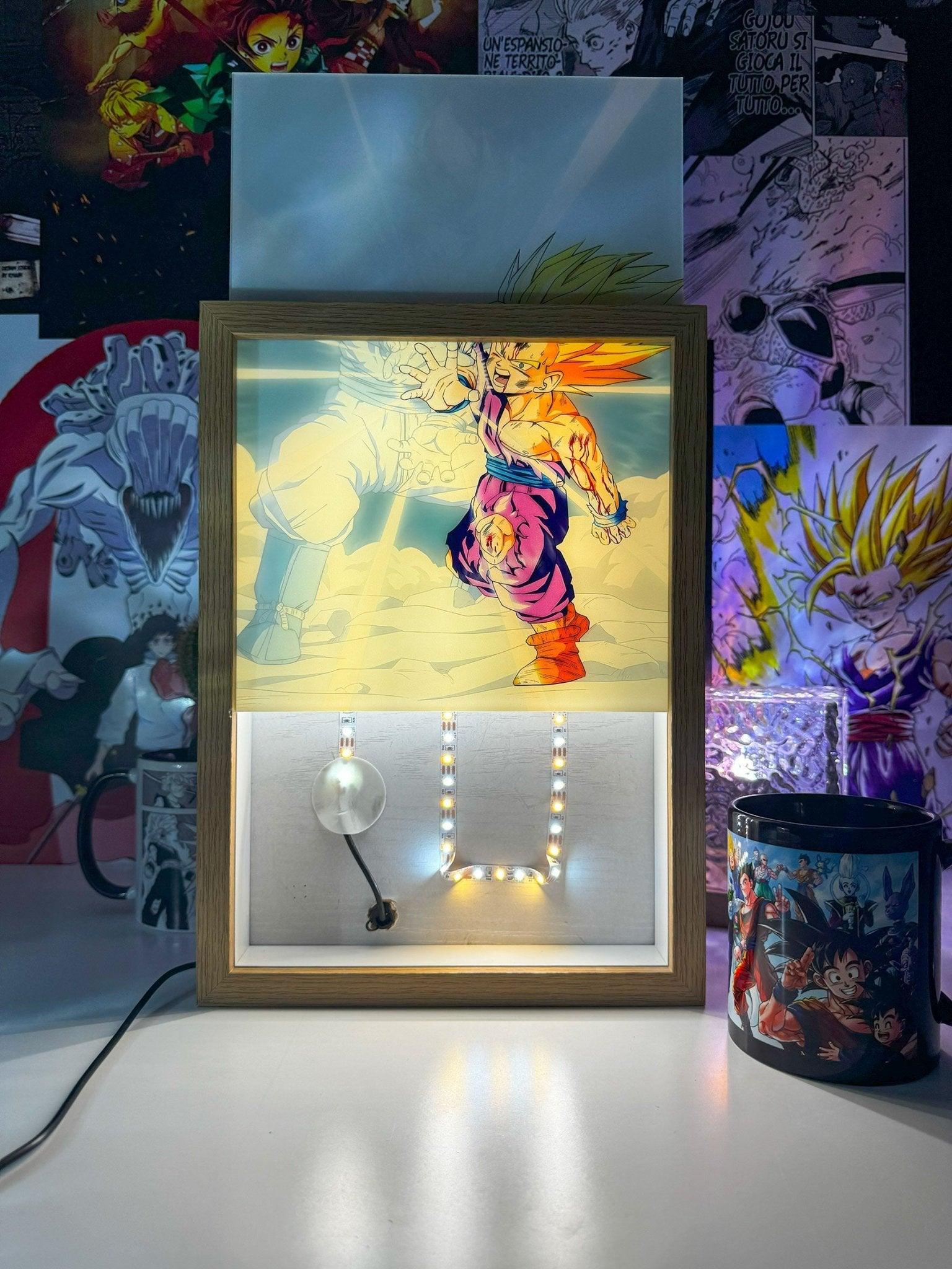 Gohan SSJ2 LED Light Painting - Otaku Craft