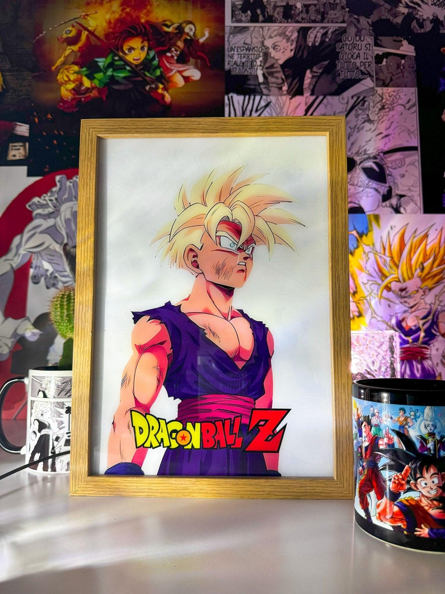Gohan SSJ2: Una Lampada LED che Illumina la Tua Passione - Otaku Craft