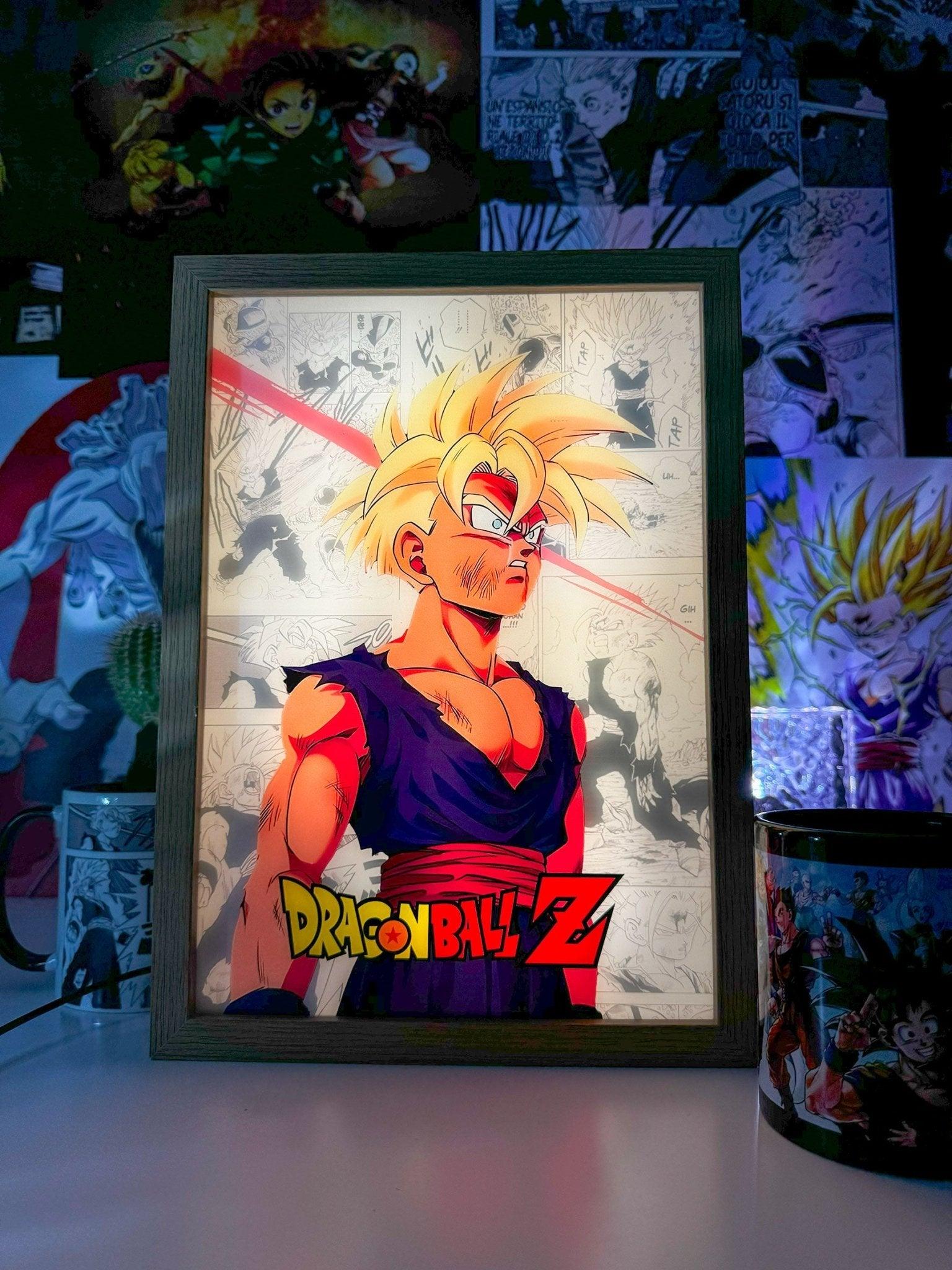 Gohan SSJ2: Una Lampada LED che Illumina la Tua Passione - Otaku Craft