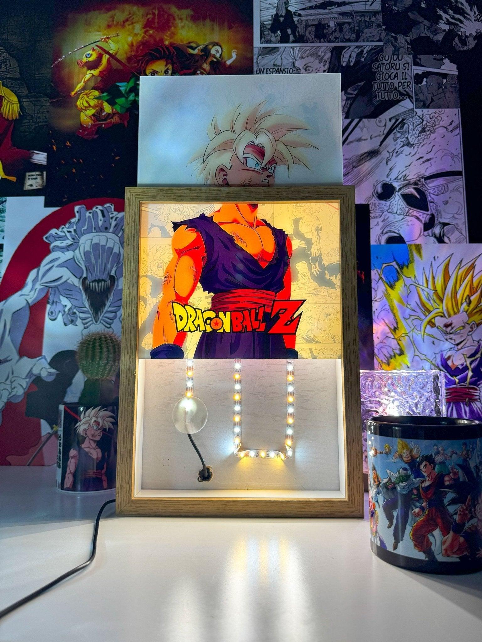 Gohan SSJ2: Una Lampada LED che Illumina la Tua Passione - Otaku Craft