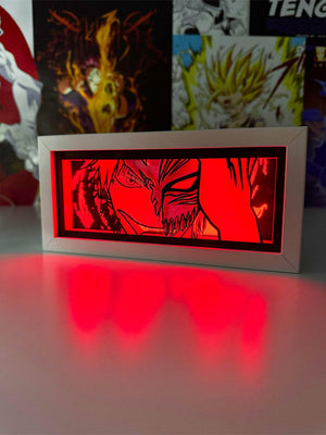 Ichigo di Bleach lampada led light box rossa, decorazione anime per camera nerd