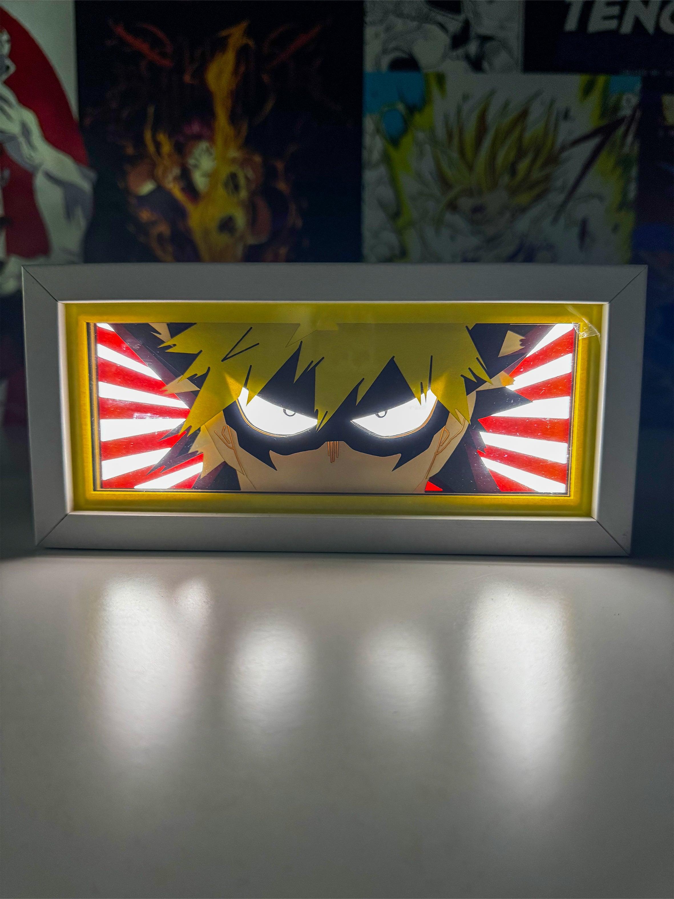 Bakugo LED Light Box | L’Energia di My Hero Academia in Luce!