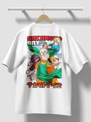 Maglietta Sakamoto Days Premium – Sakamoto e Shin Anime T-Shirt - Otaku Craft