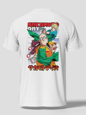 Maglietta Sakamoto Days Premium – Sakamoto e Shin Anime T-Shirt - Otaku Craft