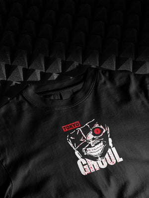Maglietta Tokyo Ghoul Premium – T-Shirt Anime Ken Kaneki Fronte & Retro Alta Qualità - Otaku Craft
