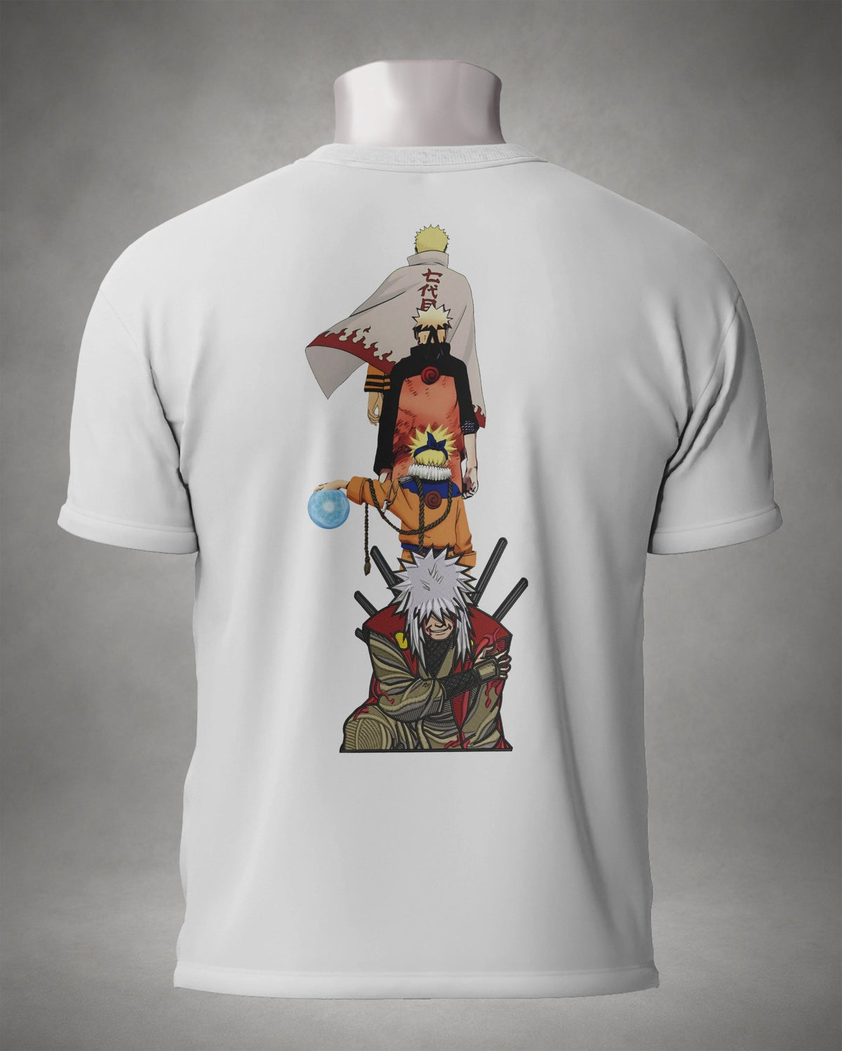 Ricamo + DTF Naruto e Jiraiya • Naruto - Otaku Craft