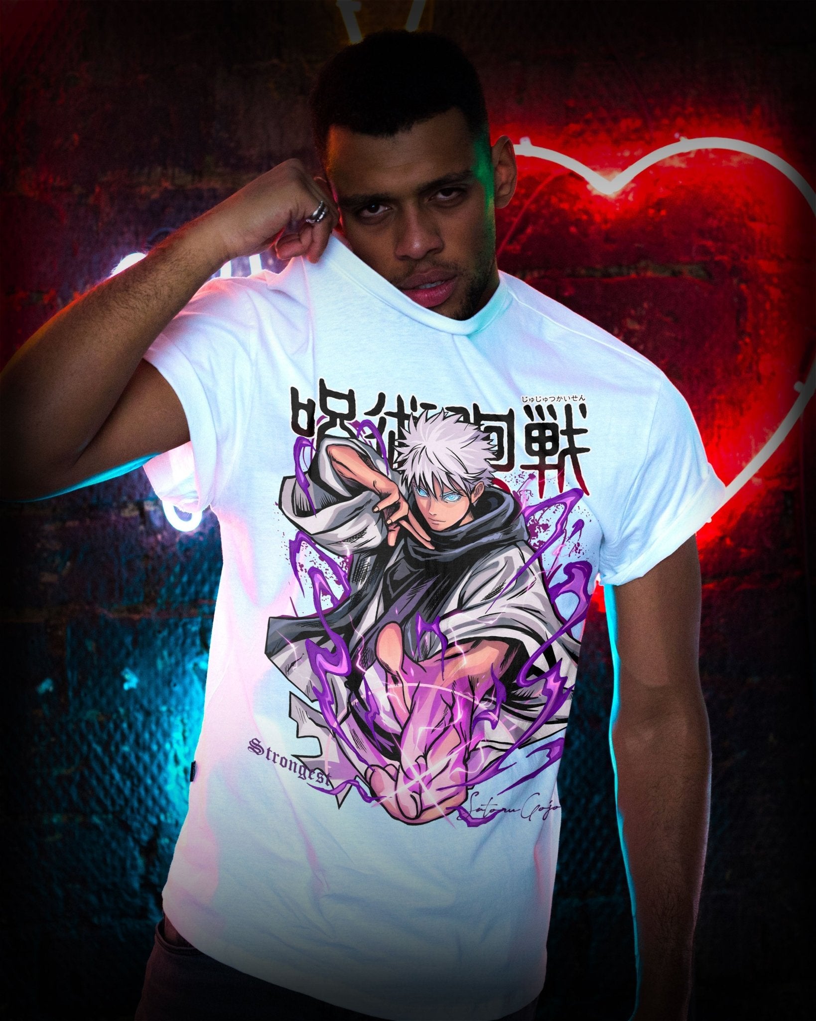 T-Shirt Gojo Satoru Jujutsu Kaisen – Stampa DTF Premium - Otaku Craft