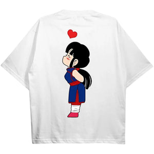 T-Shirt Oversize Chichi Love – Dragon Ball | Stampa Anime Streetwear - Otaku Craft