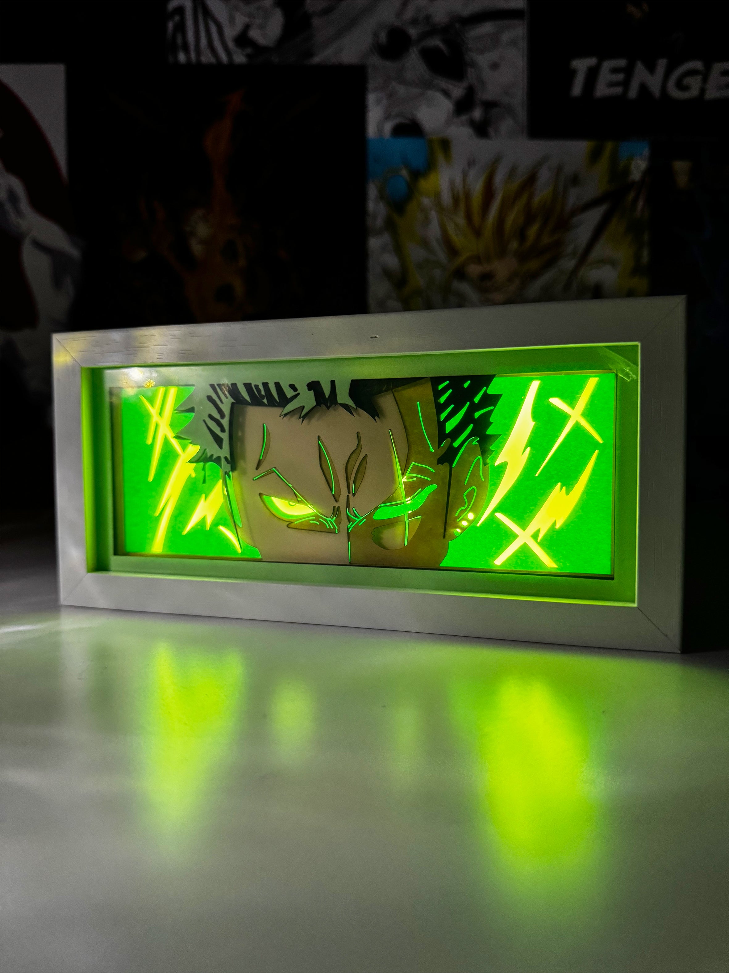 Zoro Light Box 3D - Idea regalo originale per i fan di One Piece!